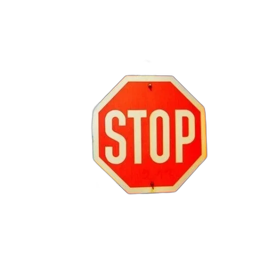 stop, sign, mounted, red transparent PNG cut-out