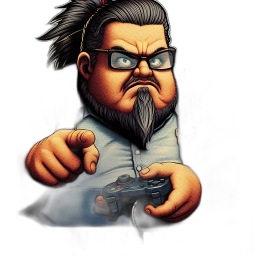 staff, weapon, concept art, cartoon, comic book art, pixel art, male, character transparent PNG cut-out