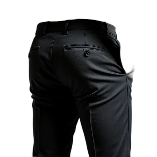 jacket, 3d render, dark, back, pair, grey, slacks transparent PNG cut-out