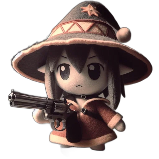 weapon, staff, hat, sword, pixel art, anime, concept art, 3d render transparent PNG cut-out