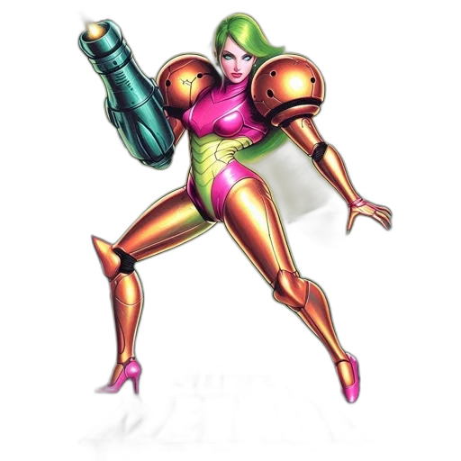 weapon, robot, staff, concept art, 3d render, pixel art, comic book art, green transparent PNG cut-out