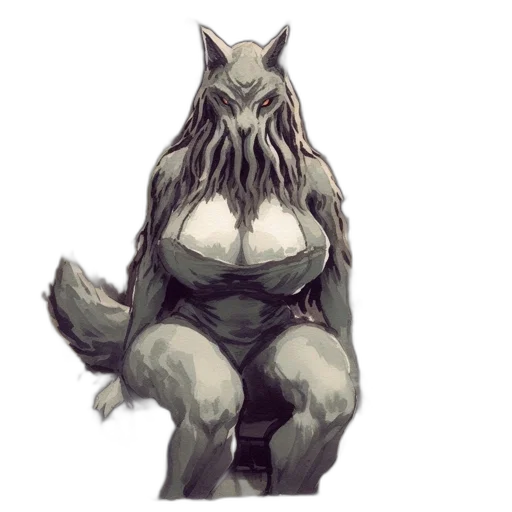 creature, animal, dress, mask, concept art, fantasy art, watercolor, pixel art transparent PNG cut-out