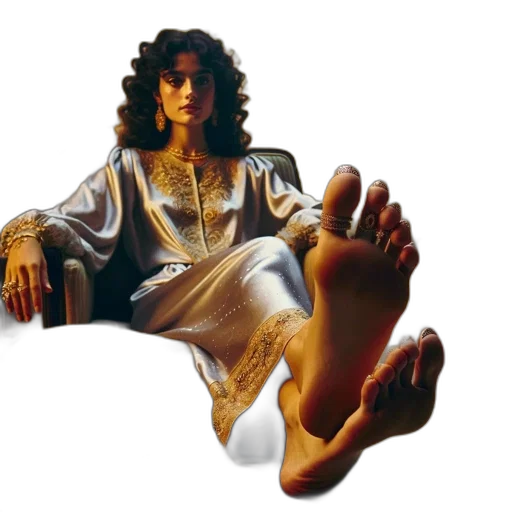 jewelry, shoes, photorealistic, concept art, vaporwave, oil painting, woman, satin transparent PNG cut-out