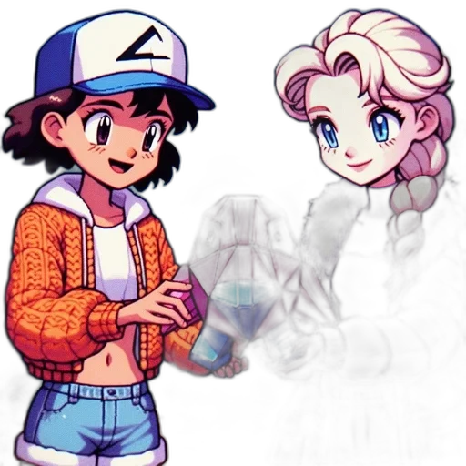 jacket, vaporwave, pixel art, anime, concept art, fire, fog, underwater transparent PNG cut-out