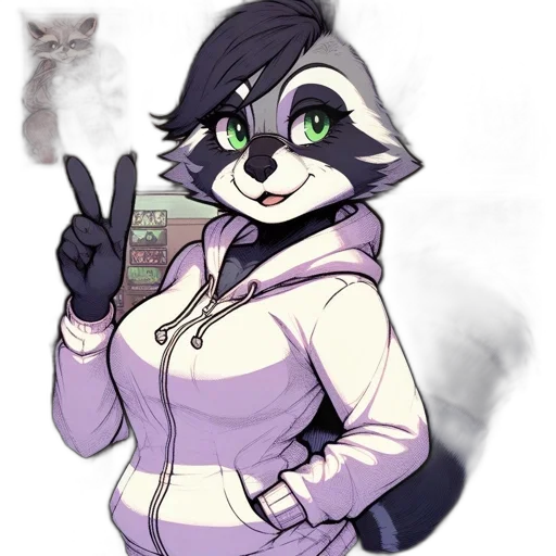 staff, jacket, weapon, concept art, cartoon, watercolor, vaporwave, monochrome transparent PNG cut-out