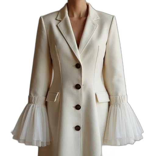 jacket, dress, earth tones, monochrome transparent PNG cut-out