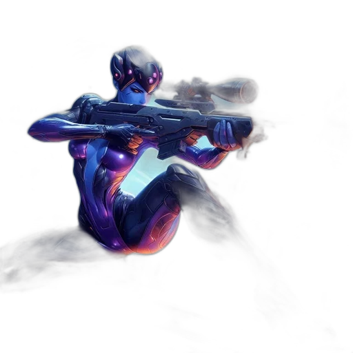 weapon, staff, sword, robot, concept art, 3d render, fantasy art, cyberpunk transparent PNG cut-out