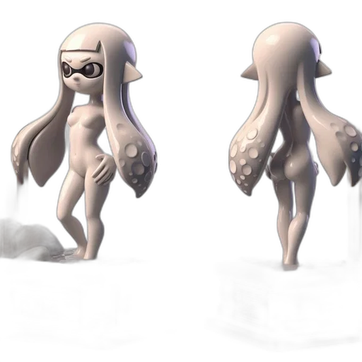 creature, mask, concept art, 3d render, fantasy art, cartoon, monochrome, pastel transparent PNG cut-out