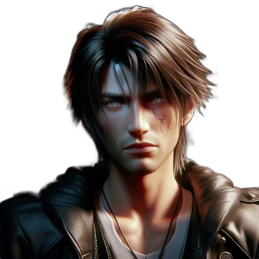 jacket, face, photorealistic, 3d render, concept art, fantasy art, male, character transparent PNG cut-out