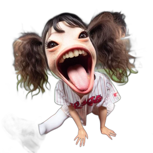 creature, face, animal, hair, concept art, photorealistic, cartoon, anime transparent PNG cut-out
