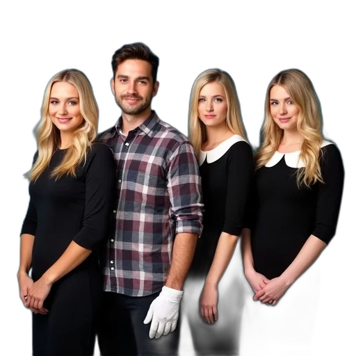 staff, furniture, hair, photorealistic, second, image, shows, same transparent PNG cut-out