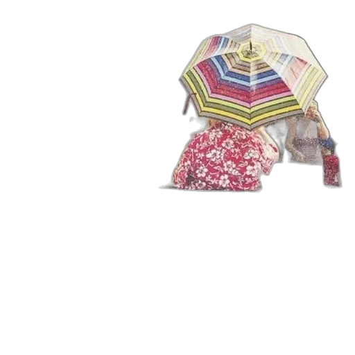 umbrella, jacket, hat, dress, 3d render, people, boat, trailer transparent PNG cut-out