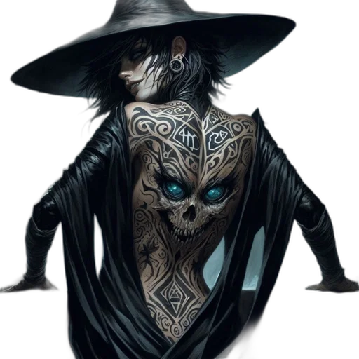 mask, creature, hat, face, fantasy art, concept art, comic book art, cyberpunk transparent PNG cut-out