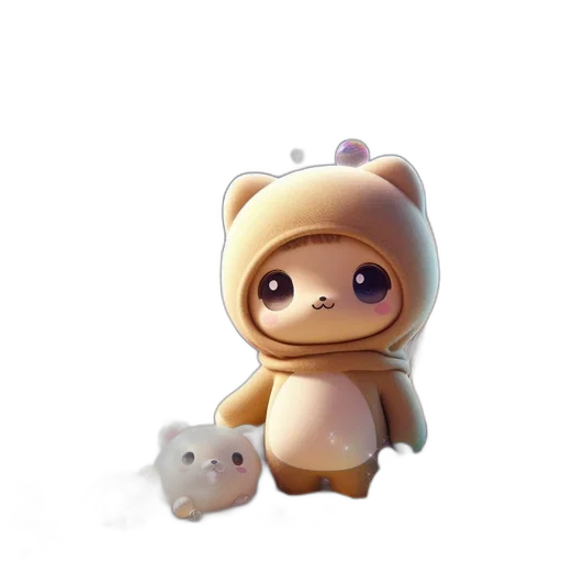 creature, animal, staff, robot, concept art, 3d render, fantasy art, pixel art transparent PNG cut-out