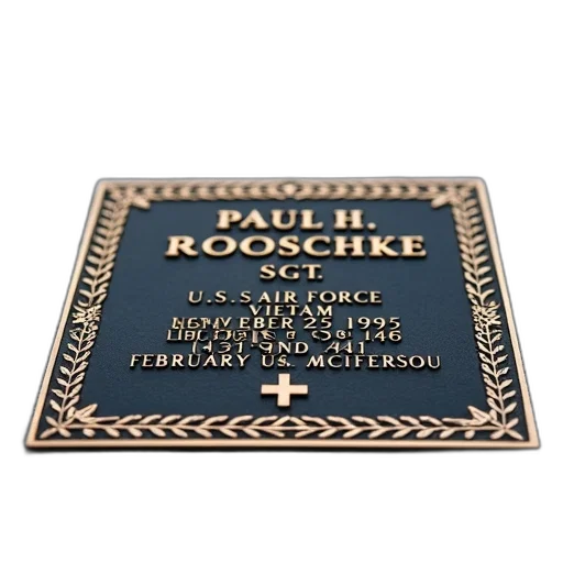 close-up, view, memorial, plaque, concrete, surface, rectangular, gold transparent PNG cut-out