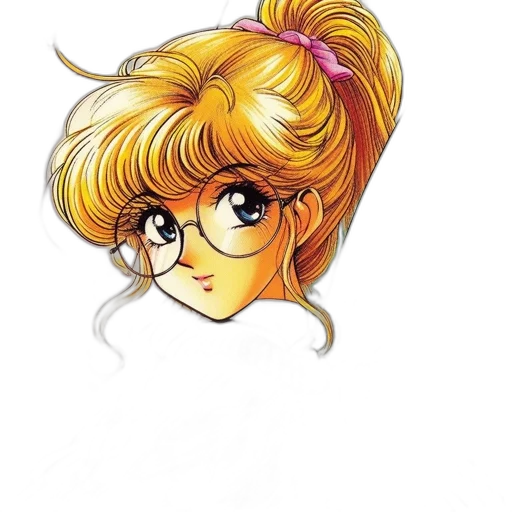 face, hair, staff, mask, cartoon, anime, concept art, comic book art transparent PNG cut-out