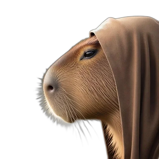 animal, hair, creature, mask, photorealistic, concept art, 3d render, fantasy art transparent PNG cut-out