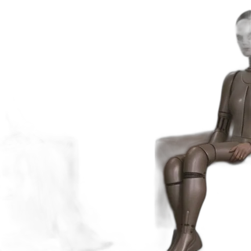robot, furniture, staff, creature, 3d render, concept art, photorealistic, fantasy art transparent PNG cut-out