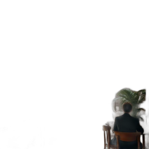 furniture, hair, creature, umbrella, concept art, 3d render, anime, pixel art transparent PNG cut-out
