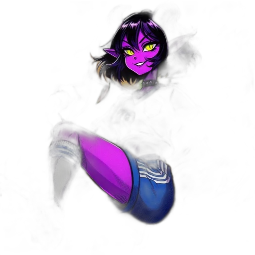 mask, weapon, creature, concept art, fantasy art, pixel art, vaporwave, animated transparent PNG cut-out