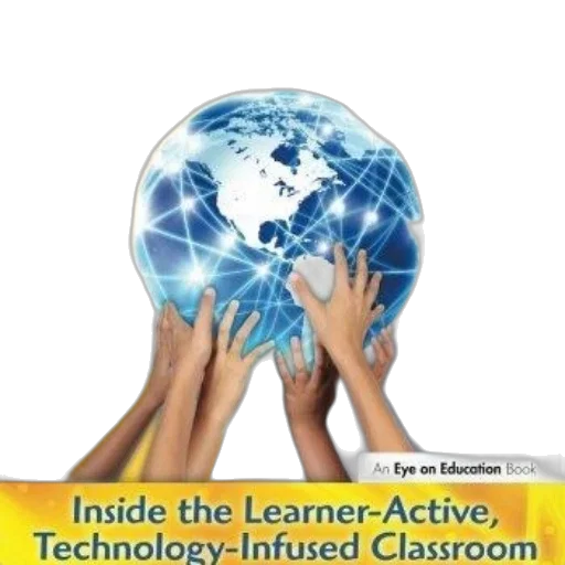 charge, inside, learner-active, technology-infused, classroom, book, cover, featuring transparent PNG cut-out