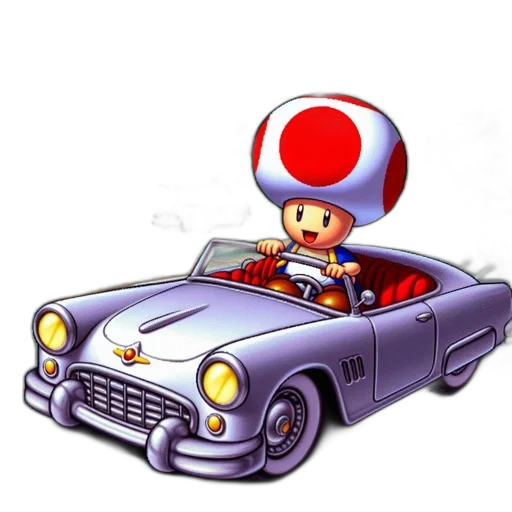 car, hat, concept art, pixel art, 3d render, cartoon, red, video transparent PNG cut-out