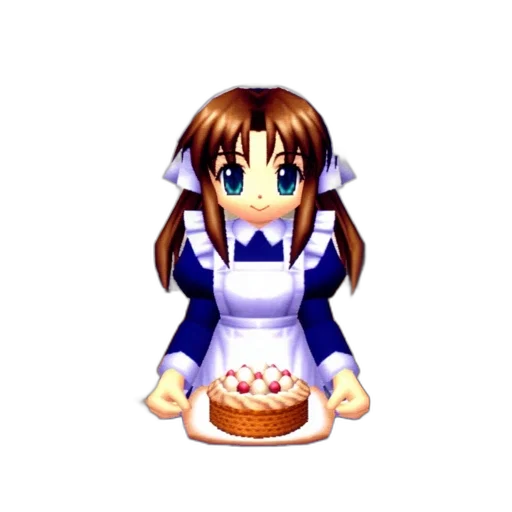 food, staff, dress, robot, pixel art, 3d render, concept art, anime transparent PNG cut-out