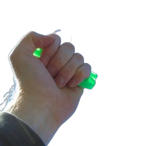 jewelry, weapon, staff, robot, 3d render, cyberpunk, neon lights, green transparent PNG cut-out