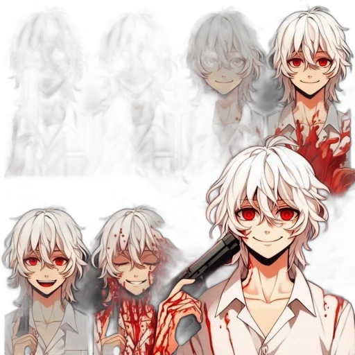 mask, concept art, anime, pixel art, comic book art, red, monochrome, dark transparent PNG cut-out