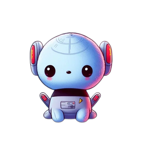 robot, staff, creature, concept art, 3d render, pixel art, fantasy art, outer space transparent PNG cut-out