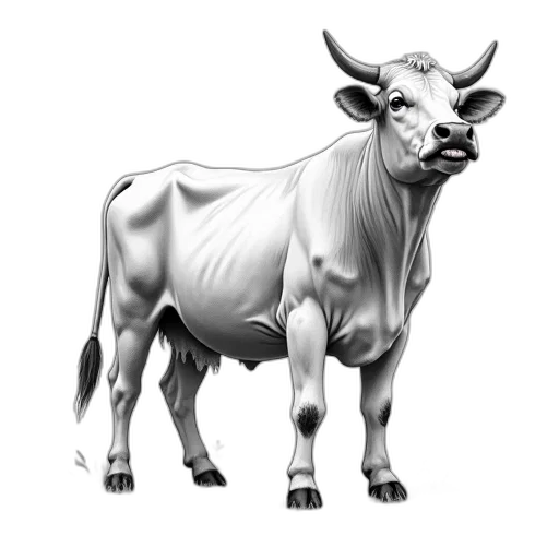 animal, creature, face, photorealistic, pencil sketch, concept art, 3d render, black transparent PNG cut-out