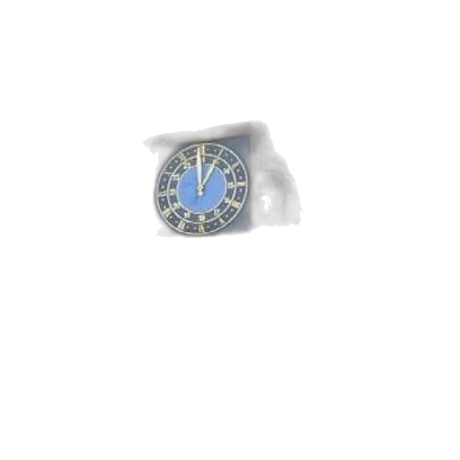 jewelry, 3d render, clock, tower, blue, gold, face, featuring transparent PNG cut-out