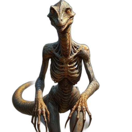 creature, animal, dragon, staff, concept art, 3d render, photorealistic, outer space transparent PNG cut-out