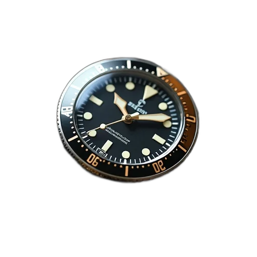 jewelry, 3d render, photorealistic, vintage, diver, watch transparent PNG cut-out