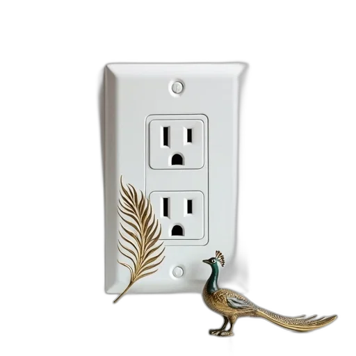 dragon, animal, creature, 3d render, white, wall, outlet, peacock transparent PNG cut-out