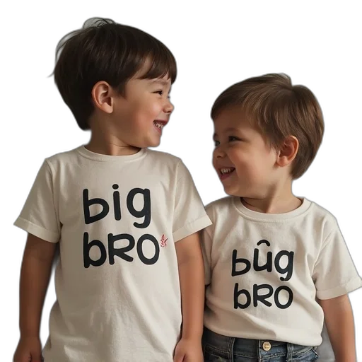 big, bro, oneshirt, little, brother, shirts transparent PNG cut-out