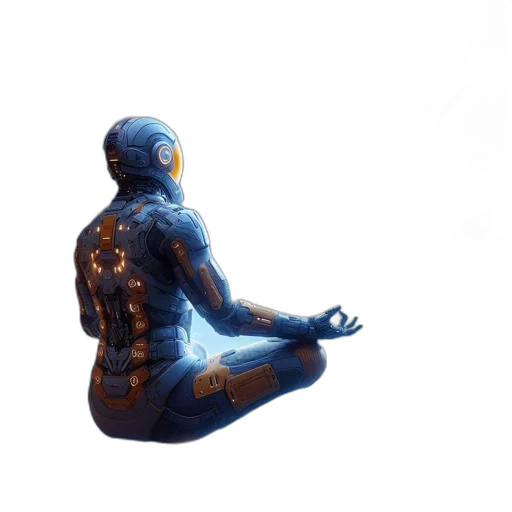 robot, jewelry, concept art, 3d render, pixel art, photorealistic, outer space, neon lights transparent PNG cut-out