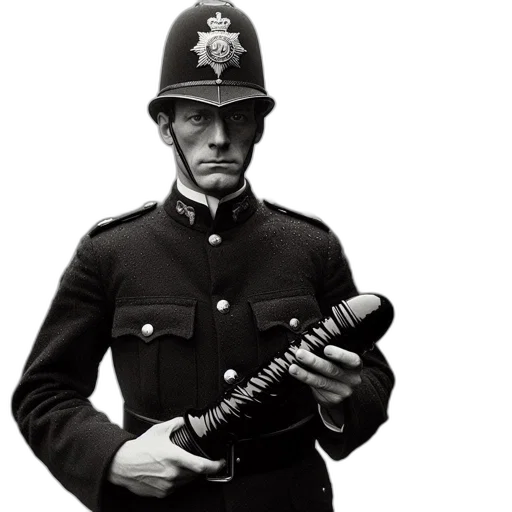 staff, weapon, sword, hat, concept art, photorealistic, old-fashioned, policeman transparent PNG cut-out