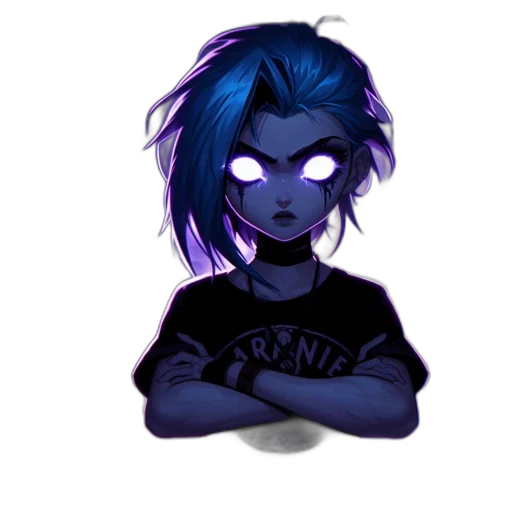 mask, face, staff, cyberpunk, cartoon, anime, vaporwave, neon lights transparent PNG cut-out