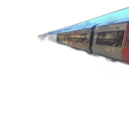 3d render, photorealistic, concept art, train, station, platform, right, side transparent PNG cut-out