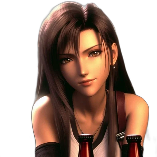 face, photorealistic, 3d render, anime, concept art, female, character, long transparent PNG cut-out