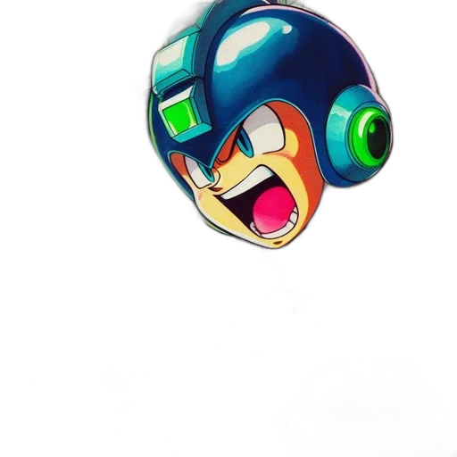 robot, mask, face, weapon, 3d render, concept art, pixel art, comic book art transparent PNG cut-out