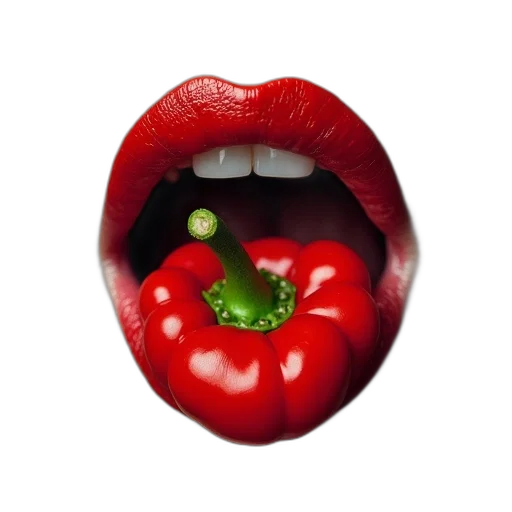 food, face, mask, crown, photorealistic, 3d render, close-up, person transparent PNG cut-out