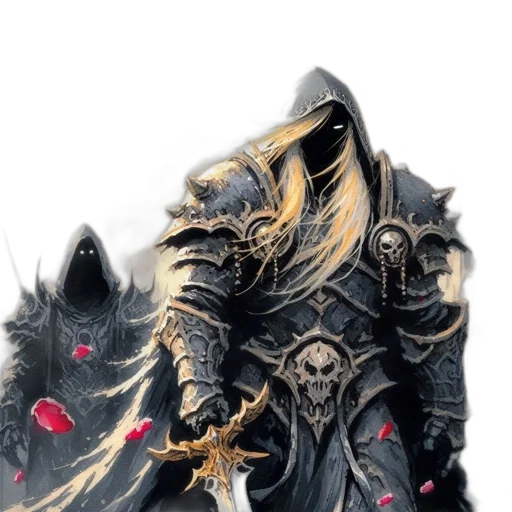mask, sword, weapon, dragon, concept art, fantasy art, comic book art, pixel art transparent PNG cut-out