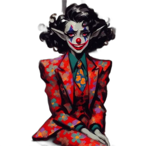 dress, face, mask, concept art, cartoon, comic book art, pixel art, dark transparent PNG cut-out