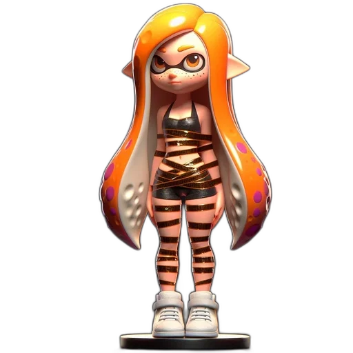 dress, animal, creature, hair, concept art, 3d render, pixel art, cartoon transparent PNG cut-out