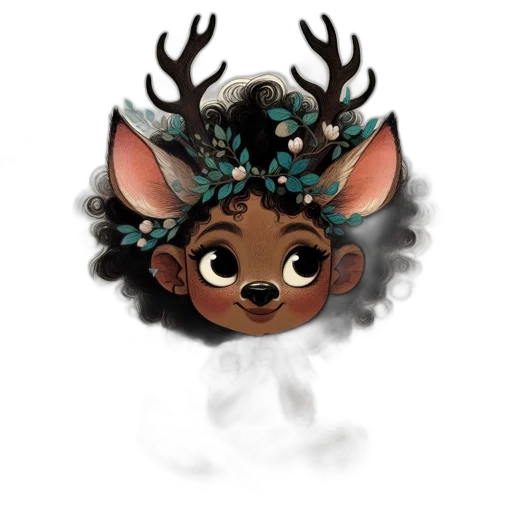 crown, jewelry, staff, creature, concept art, fantasy art, 3d render, watercolor transparent PNG cut-out