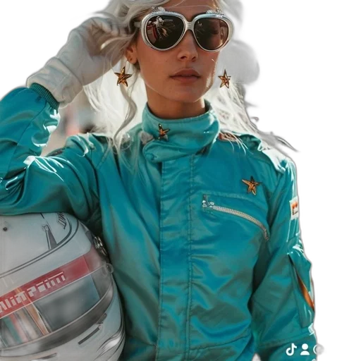 jacket, vaporwave, cyberpunk, outer space, pastel, blue, neon, person transparent PNG cut-out
