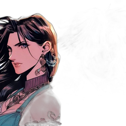 fantasy art, comic book art, concept art, watercolor, fire, blue, dark, pastel transparent PNG cut-out