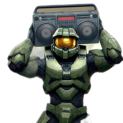robot, weapon, concept art, 3d render, pixel art, green, character, wearing transparent PNG cut-out
